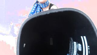 Lady Victoria Valente: Sweaty toes inside latex boots