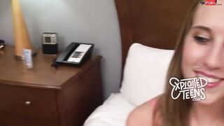 Cadence Lux getting nailed in her first adult tape
