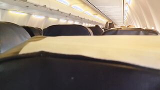 OUTSIDE AIRPLANE Hand Job and Oral Sex