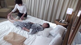 Japanese Hotel Strokes Covert Masturbation Before Therapist Helps Out With