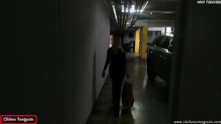Hottie witch gets plowed inside parking lot - pov -