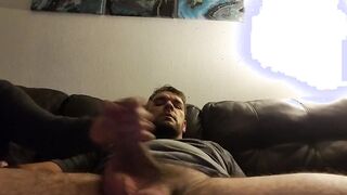 Slow hand job and Hugh creampie