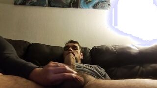 Slow hand job and Hugh creampie