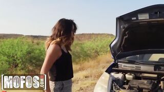 (Callie Jacobs) Car Broke Down And Luckily For Her (Scott Nails) Passes