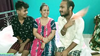Beauty Mom Aunty shared! Hindi latest 3 way sex