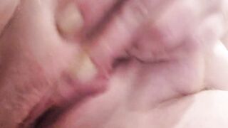 Twat shot close up MILF ejaculates rough bbw