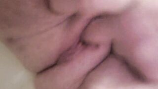 Twat shot close up MILF ejaculates rough bbw