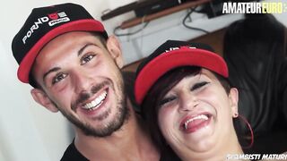 ScambistiMaturi - Italian BBW Danette Squirt Tries Bombshell Anal