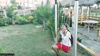 18yrs Desi schoolgirl fucking with resort boy!!