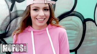 MOFOS - Amateur Dark Haired Alex Blake Sucks Huge Dick for