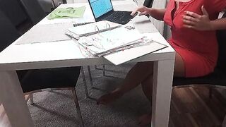 masturbates while working at the computer at work