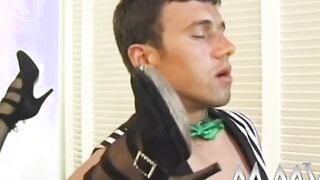 Tasty beauties gets plowed inside gang bang