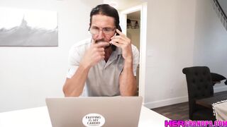 Stepgrandpa teaches naughty Britt Blair