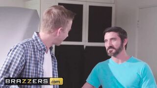 Brazzers - babe Stepsisters Gina Valentina & Lily Jordan Share Massive Dick