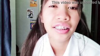 Extra Tiny shaved twat squirting and creampies