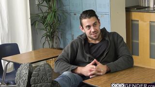 Horny shemale teacher fucked by student