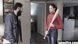 goddess dark haired banged rough by her stalker