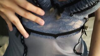 Adorable gf getting banged with clothes on