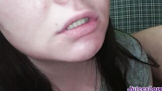 Cum drink compilation - she real amateur cumslut