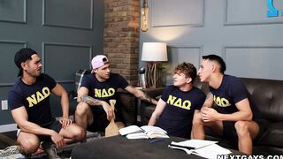 Group sex with Des, Jayden, Marcos and Nico