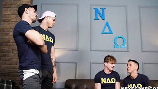 Group sex with Des, Jayden, Marcos and Nico