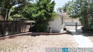 PropertySex - Cutie young slim real estate agent homemade sex video