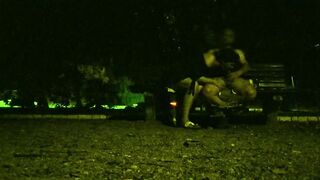 Cum into a park