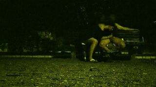 Cum into a park