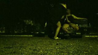 Cum into a park