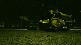 Cum into a park