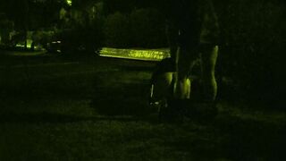 Cum into a park
