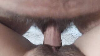 I BANGED UNSHAVED TWAT AND CUM ON HER