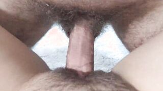 I BANGED UNSHAVED TWAT AND CUM ON HER