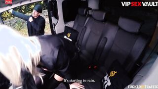 PLOWED IN TRAFFIC - Katy Rose Takes Daddy's Cock On