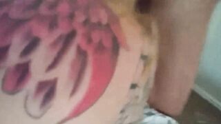 Our first threesome, Filmed by a sexy redhead friend