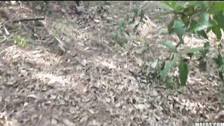 Blonde natural tit barely legal caught outdoors fucking