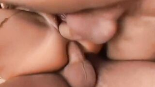 double penetration pounded skank pornstar Bae inside trio