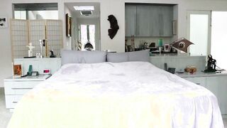2 turned on bunnies lick each others snatch