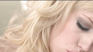 Freaky blonde 19 year older rubs her snatch to orgasm while home alone