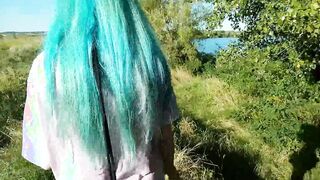 a sub by the river obediently give herself to screwed