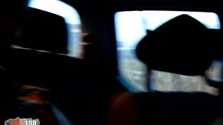Huge titties prostitute pees on his dick and face
