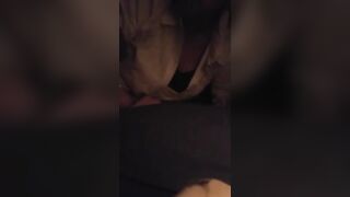 Jessica blows Daddy's dick
