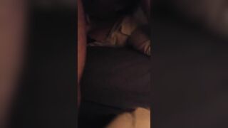 Jessica blows Daddy's dick