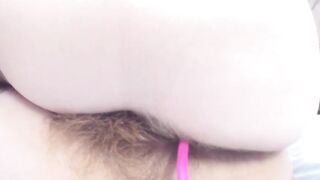 Blond bushy bush