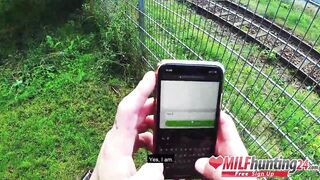 Dirty outside fucking for dick-kinky skank Harleen van Hynten! MILFHUNTING24.com