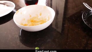 Adorable mistress Fucks Dad into Law on Thanksgiving Evening