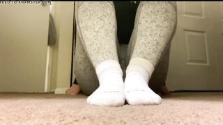 View me take my socks off