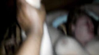 Interracial - big black dick versus BBW with huge fat boobies