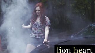 Huge skank Butt fuck into outdoor