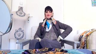 Silk scarves autumn! Neck and headscarves fitting